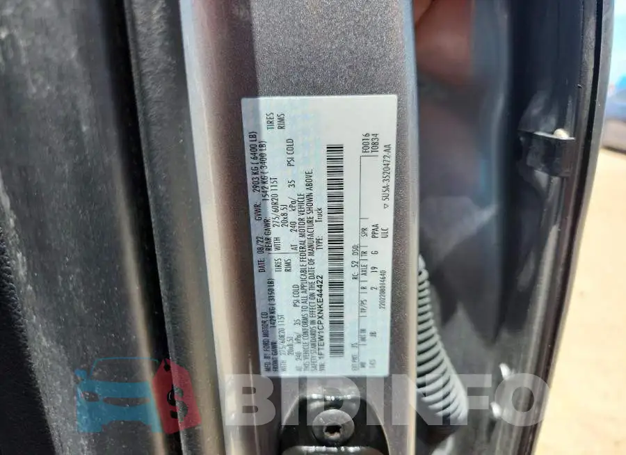 1FTEW1CPXNKE44422 Photo# 12