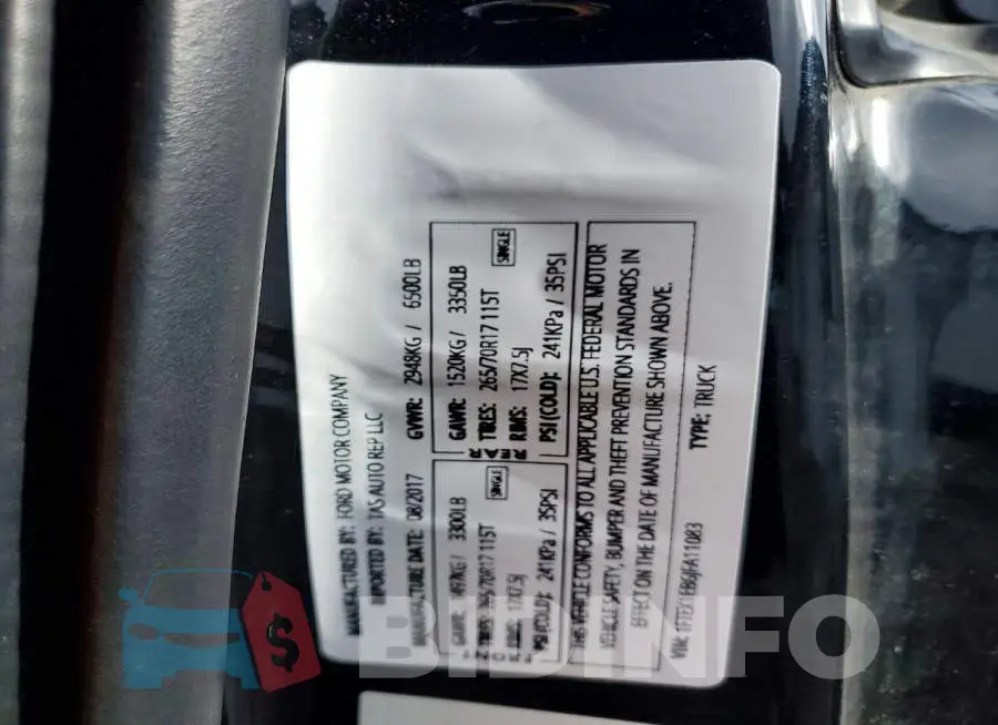 1FTEX1EB6JFA11083 Photo# 12