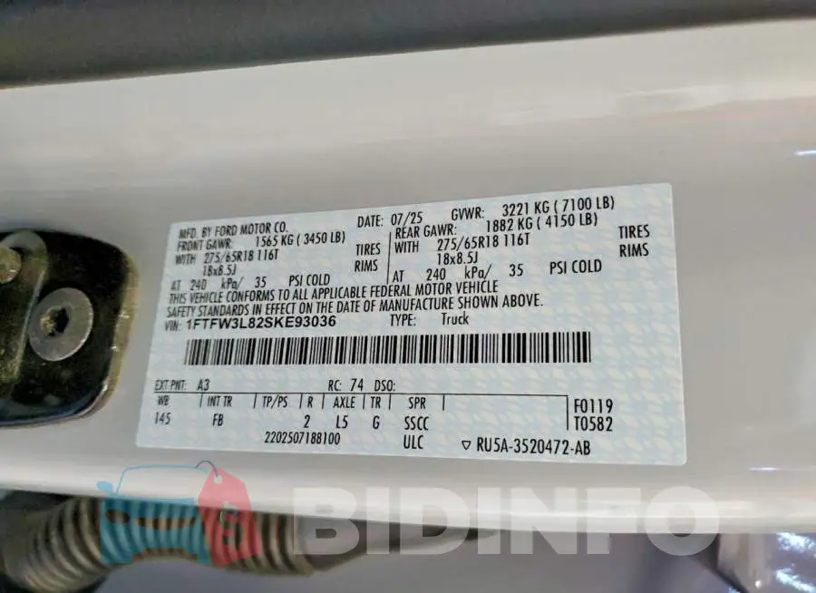 1FTFW3L82SKE93036 Photo# 12