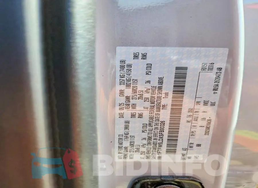 1FTFW5LDXSFB93326 Photo# 13