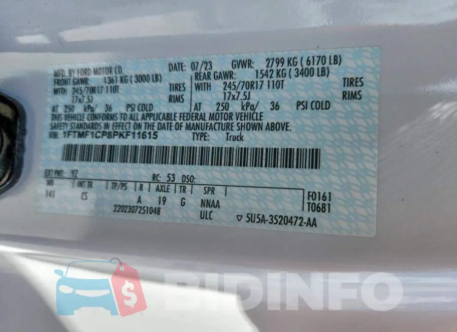 1FTMF1CP8PKF11615 Photo# 13