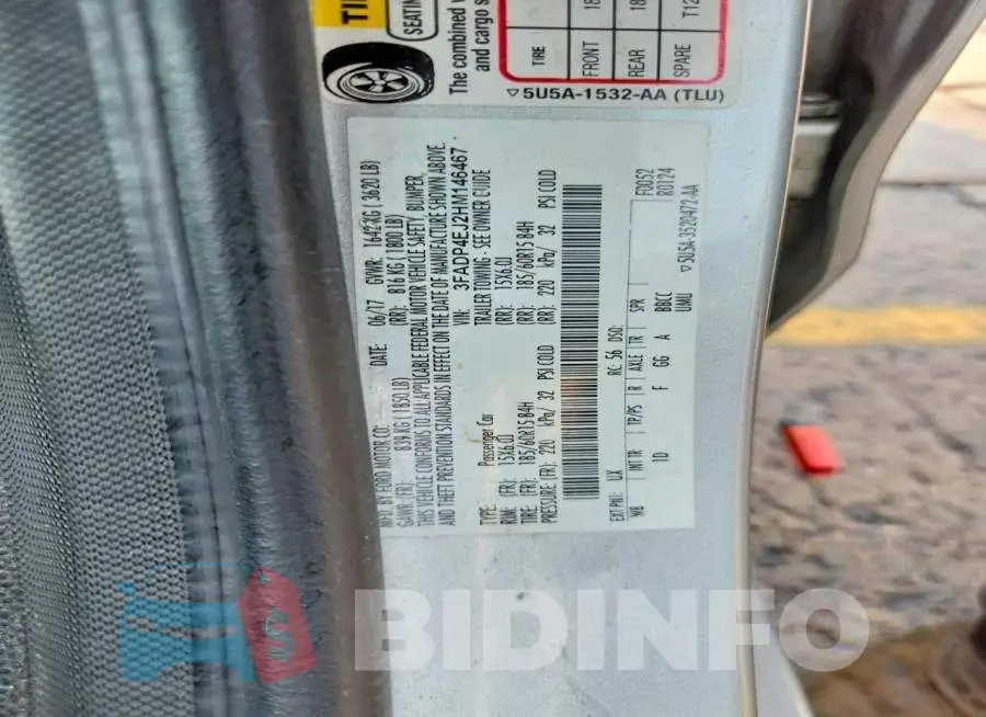 3FADP4EJ2HM146467 Photo# 12