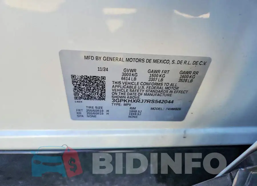 3GPKHXRJ7RS542044 Photo# 13