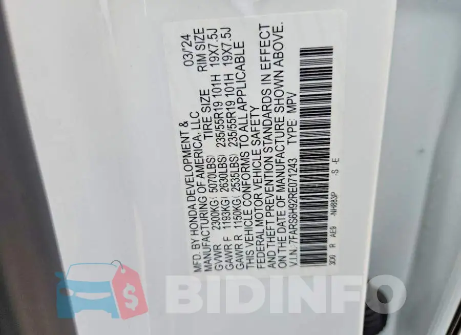 7FARS6H92RE071243 Photo# 12