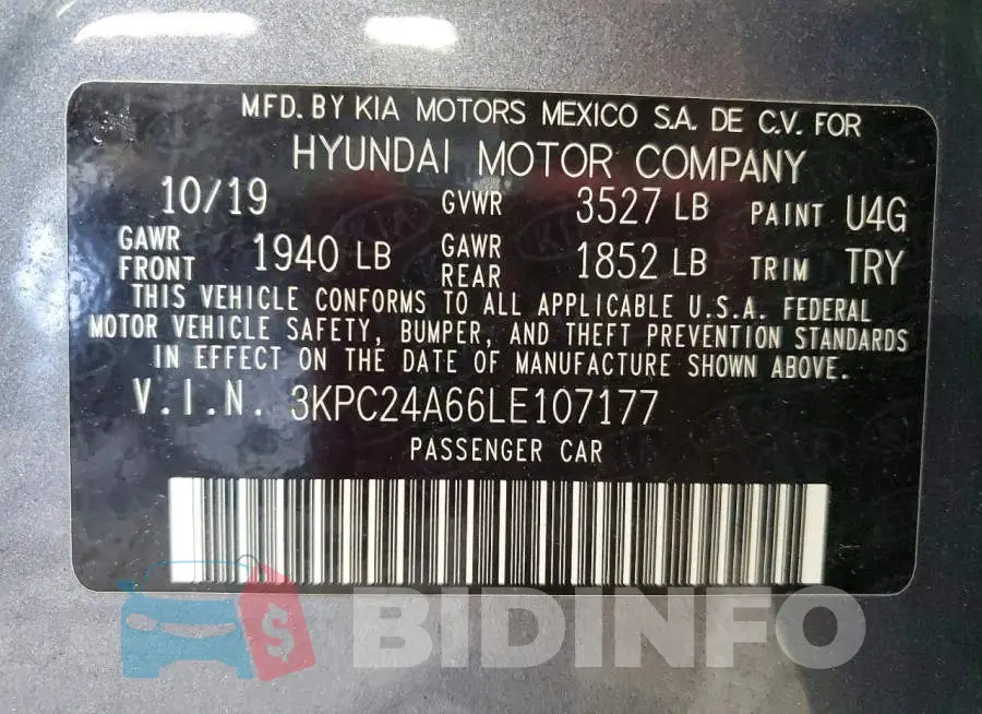 3KPC24A66LE107177 Photo# 12