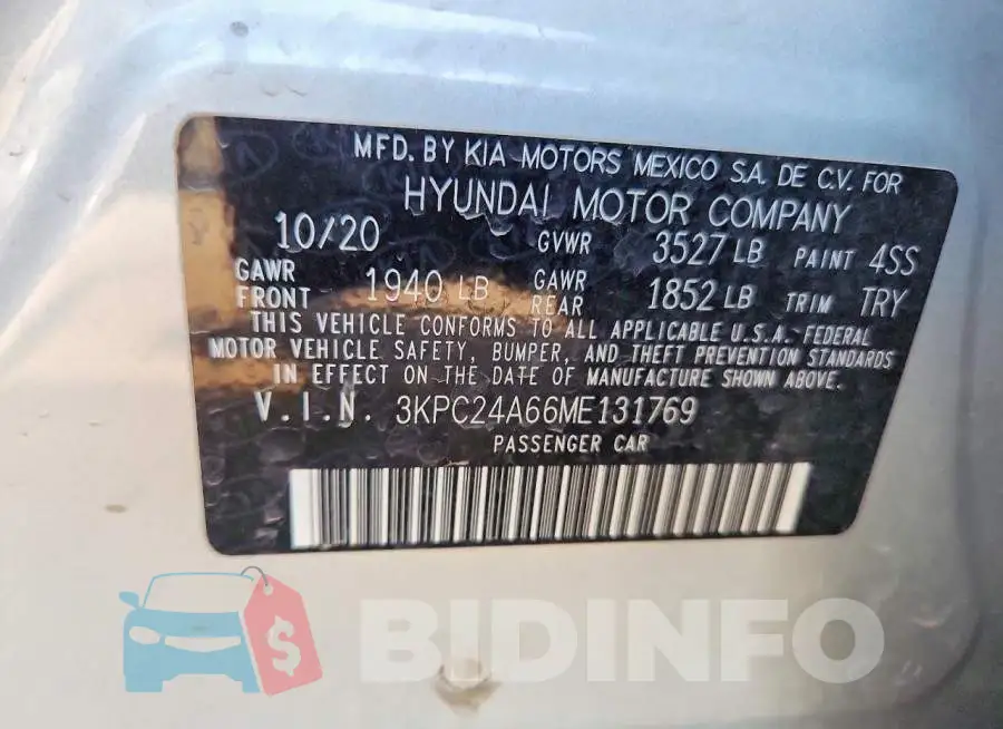 3KPC24A66ME131769 Photo# 12