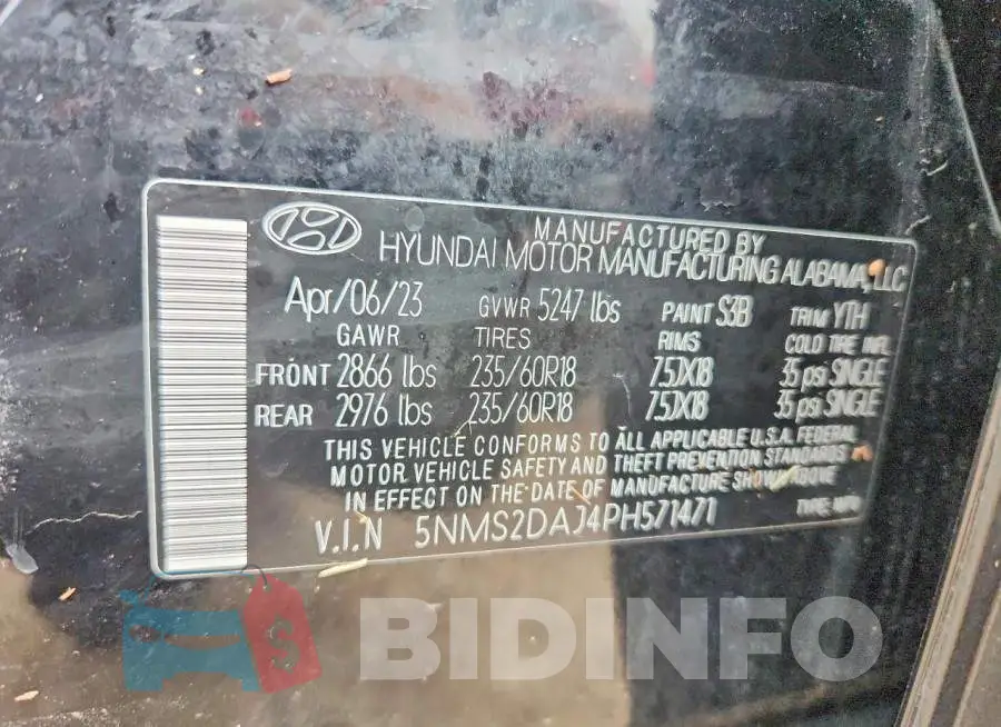 5NMS2DAJ4PH571471 Photo# 14