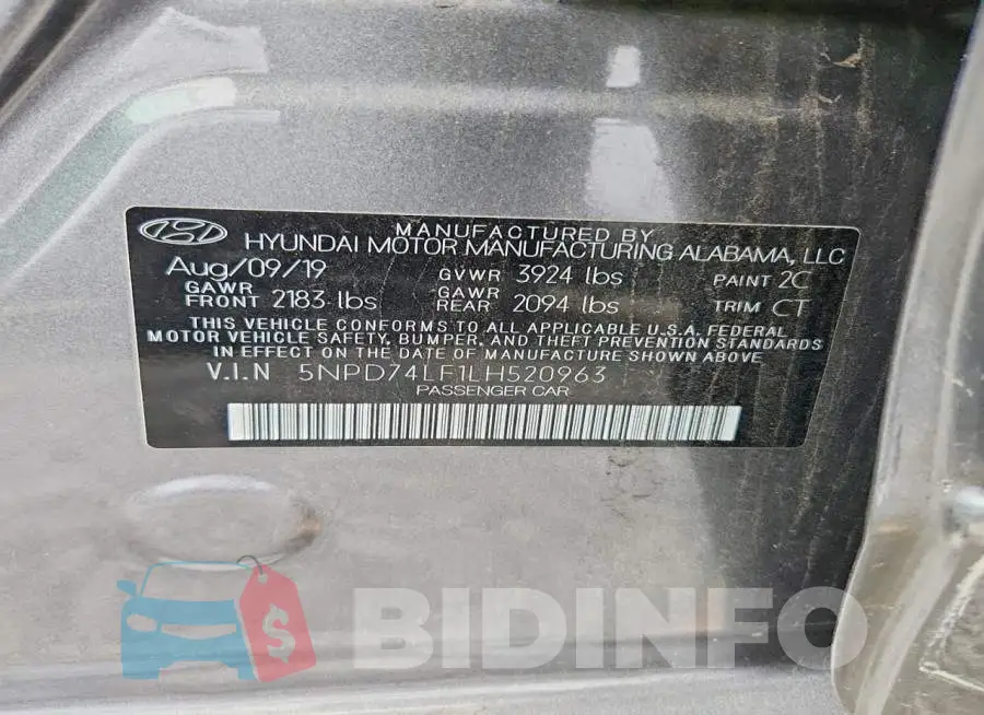 5NPD74LF1LH520963 Photo# 12