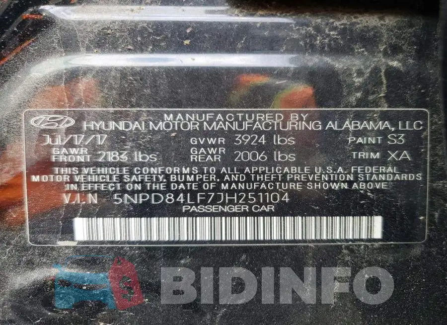 5NPD84LF7JH251104 Photo# 12
