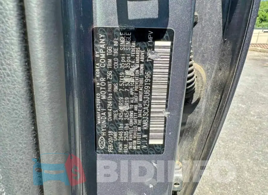 KM8J3CA25JU691996 Photo# 10