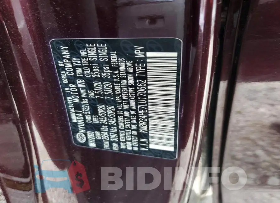 KM8R34HE7LU170662 Photo# 13