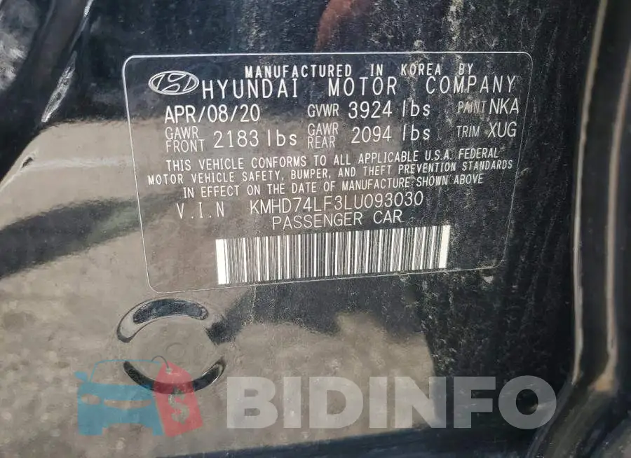 KMHD74LF3LU093030 Photo# 12