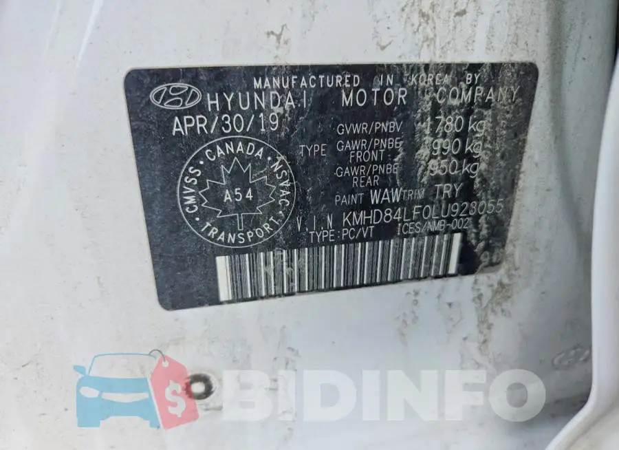 KMHD84LF0LU923055 Photo# 12