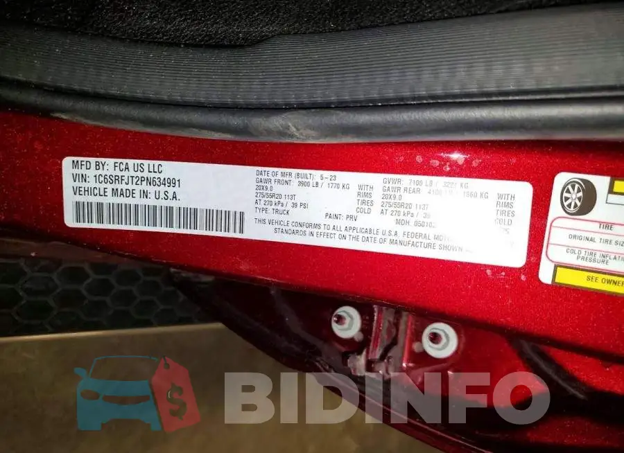 1C6SRFJT2PN634991 Photo# 12
