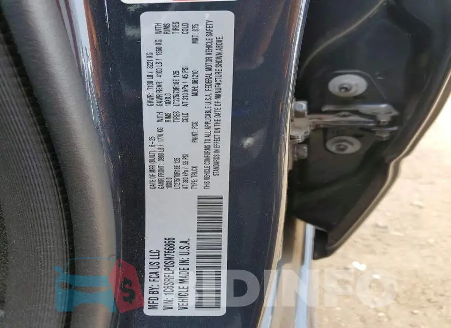 1C6SRFLP0SN766866 Photo# 12