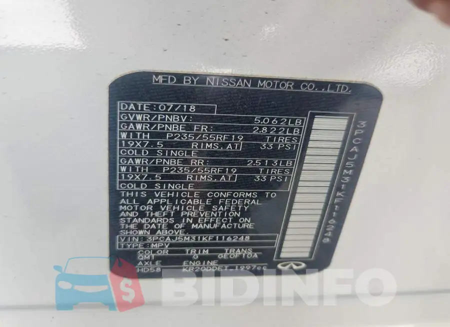 3PCAJ5M31KF116248 Photo# 13