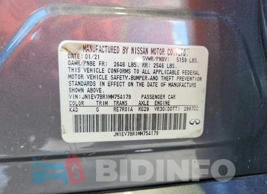 JN1EV7BR1MM754179 Photo# 12