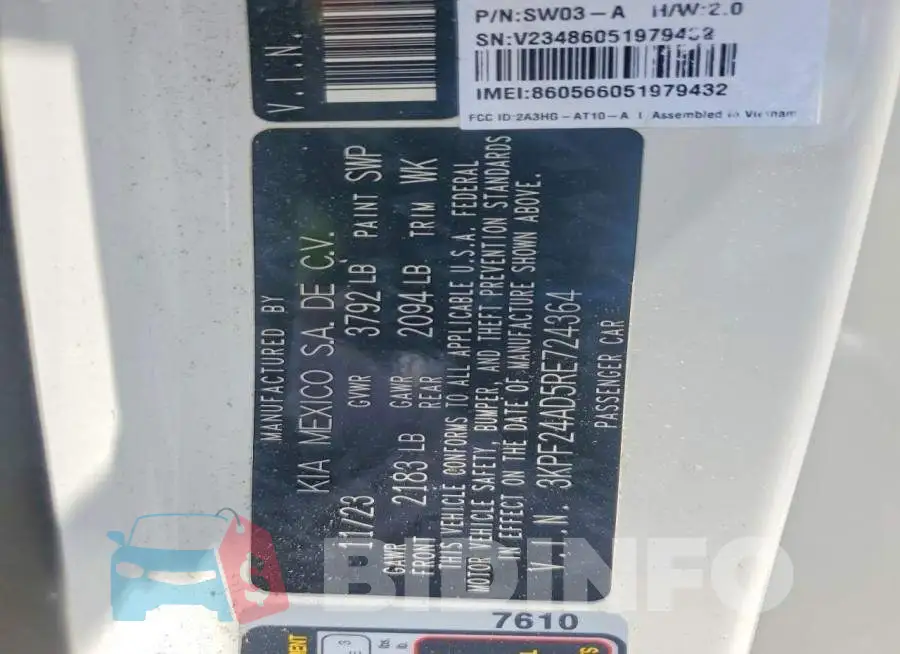 3KPF24AD5RE724364 Photo# 12