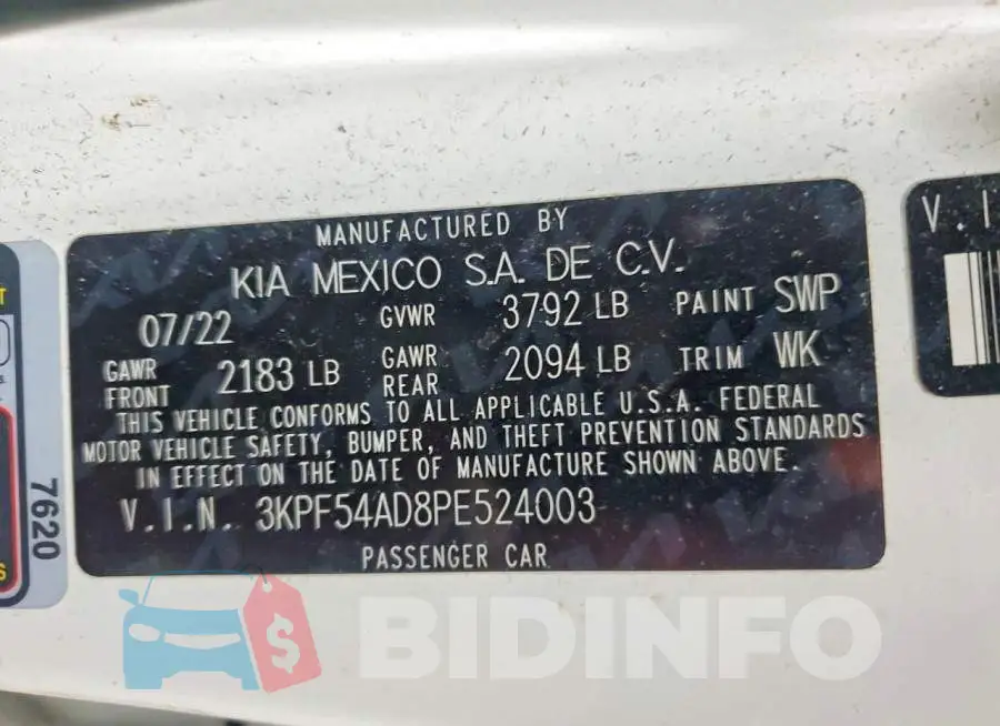 3KPF54AD8PE524003 Photo# 13