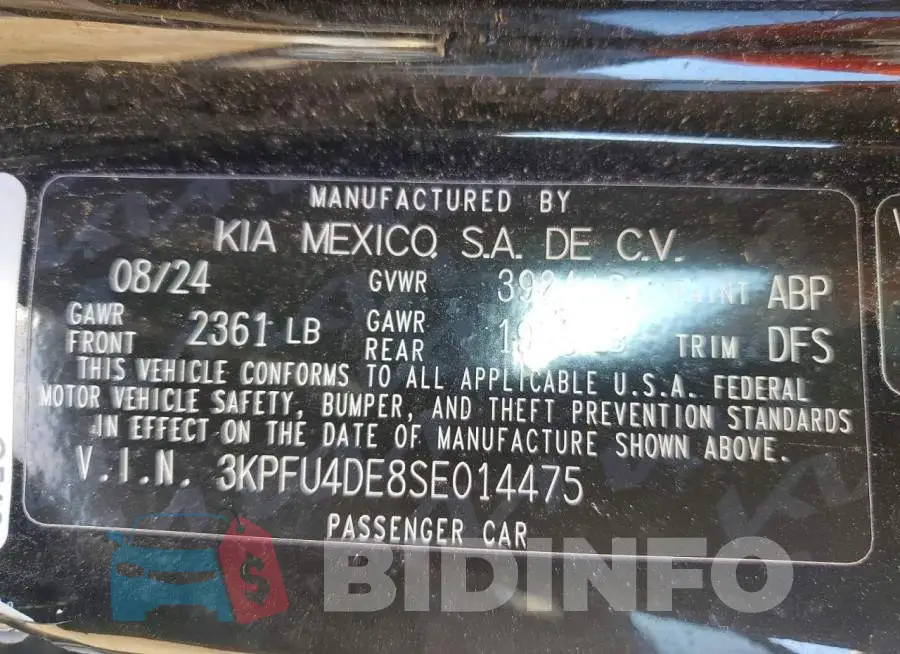 3KPFU4DE8SE014475 Photo# 13