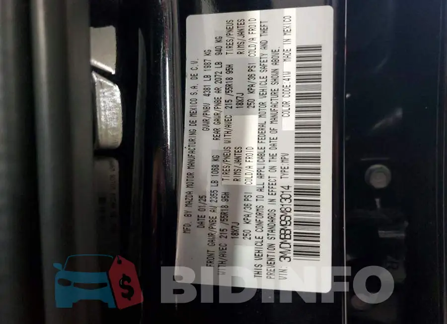 3MVDMBBM9SM813014 Photo# 13