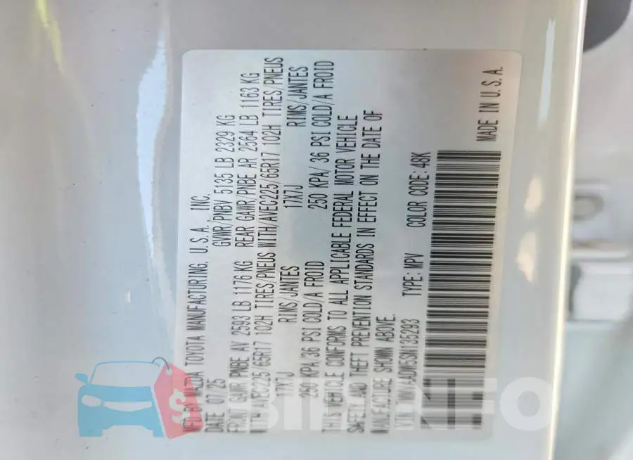 7MMVAADW5SN135293 Photo# 14