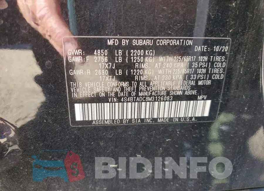 4S4BTADC8M3126083 Photo# 12