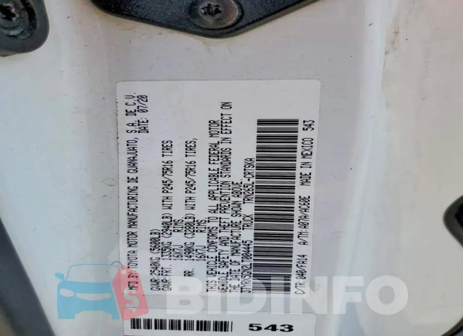 3TYRX5GN2LT004445 Photo# 12