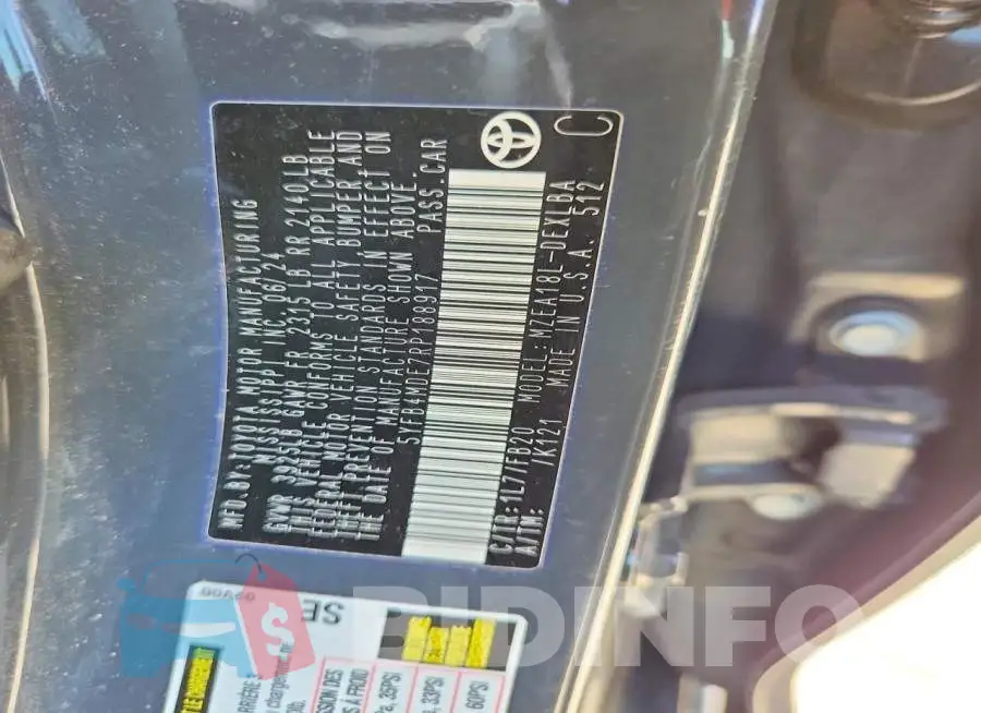 5YFB4MDE7RP188917 Photo# 12