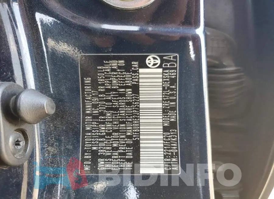 5YFBURHE2JP756227 Photo# 12