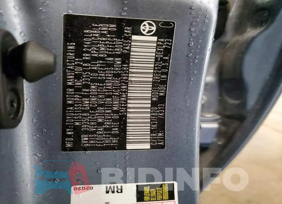 5YFEPMAE9NP288584 Photo# 12
