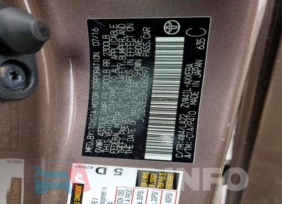 JTDZN3EU3HJ060897 Photo# 13