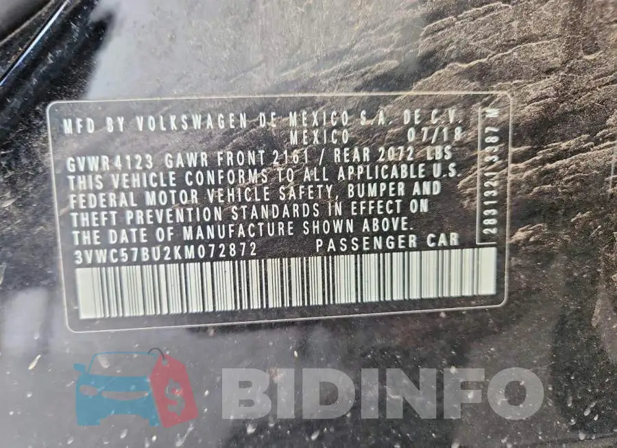 3VWC57BU2KM072872 Photo# 12