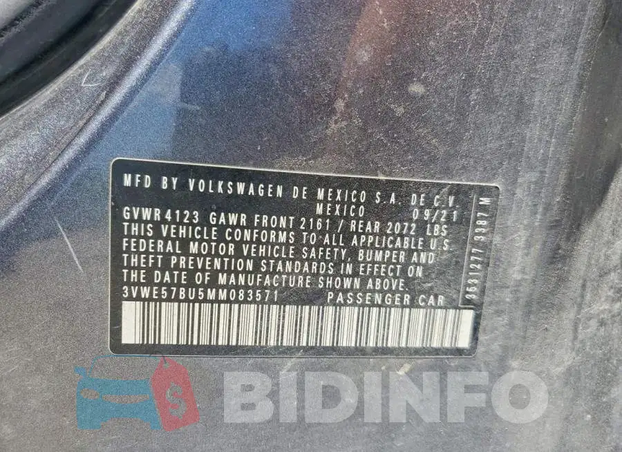 3VWE57BU5MM083571 Photo# 12