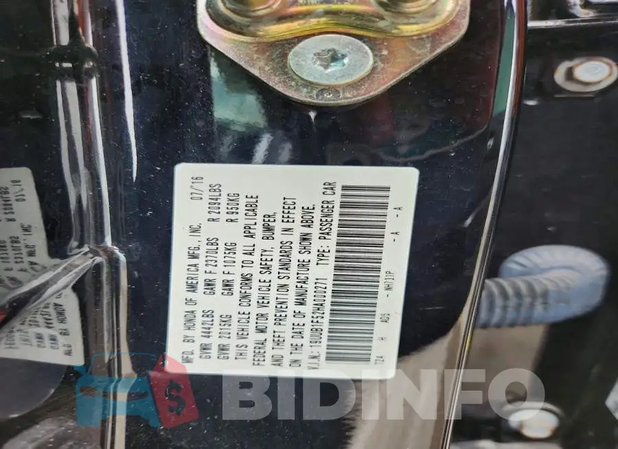 19UUB1F52HA000271 Photo# 12