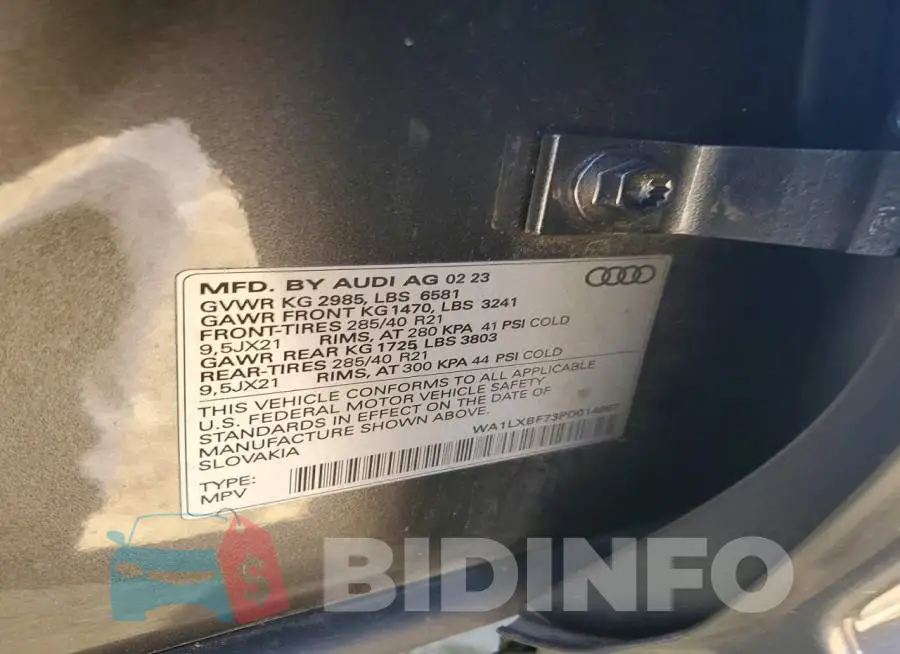 WA1LXBF73PD014867 Photo# 12