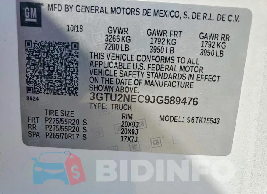 3GTU2NEC9JG589476 Photo# 12