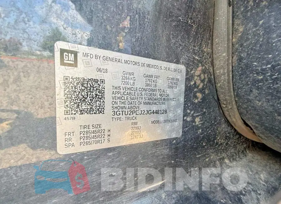 3GTU2PEJ2JG448128 Photo# 10
