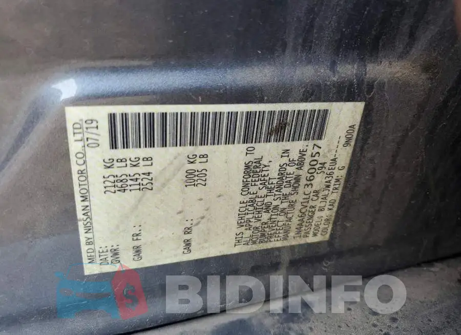 1N4AA6CV1LC360057 Photo# 12