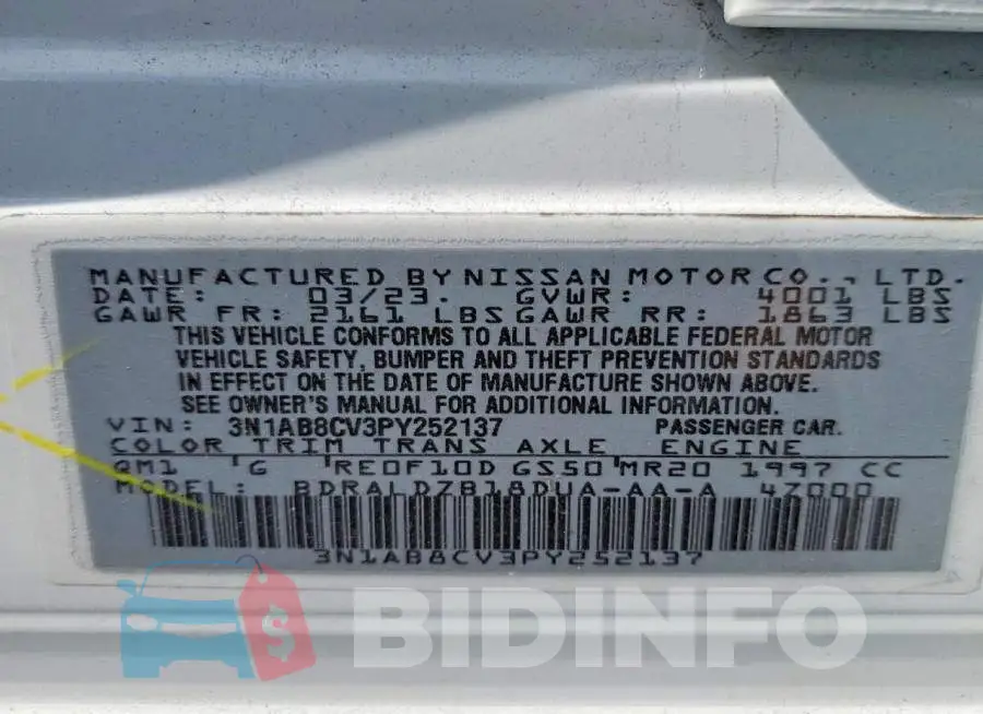 3N1AB8CV3PY252137 Photo# 13