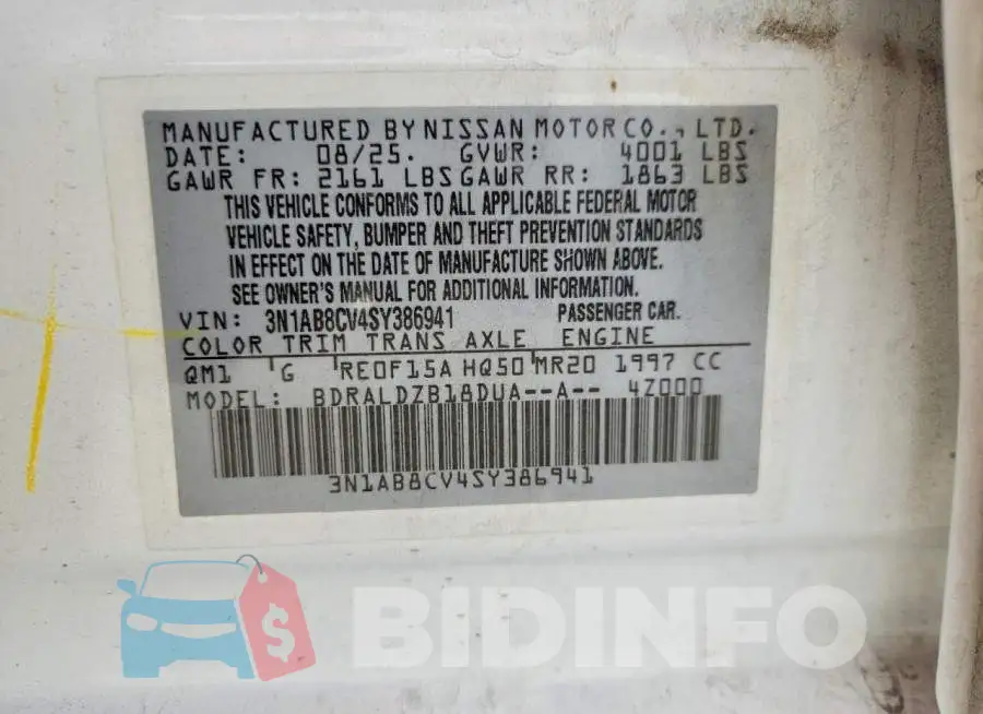 3N1AB8CV4SY386941 Photo# 12