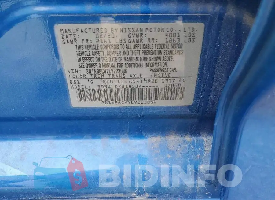 3N1AB8CV7LY223086 Photo# 13