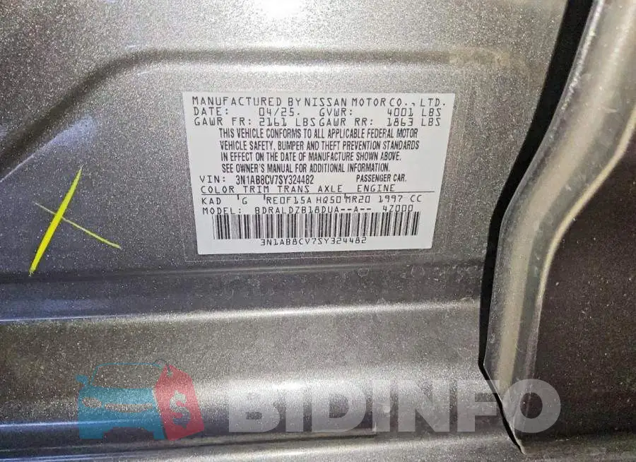 3N1AB8CV7SY324482 Photo# 12