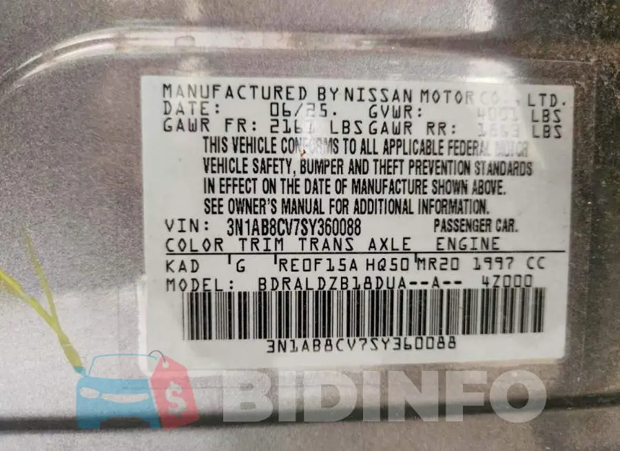 3N1AB8CV7SY360088 Photo# 11