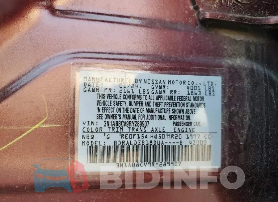 3N1AB8CV9RY289907 Photo# 12