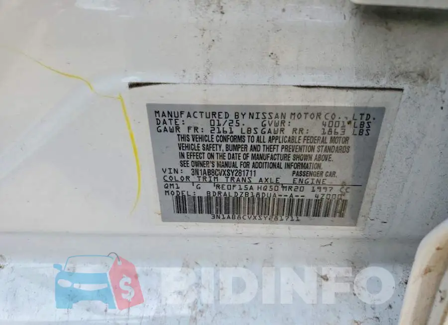 3N1AB8CVXSY281711 Photo# 12