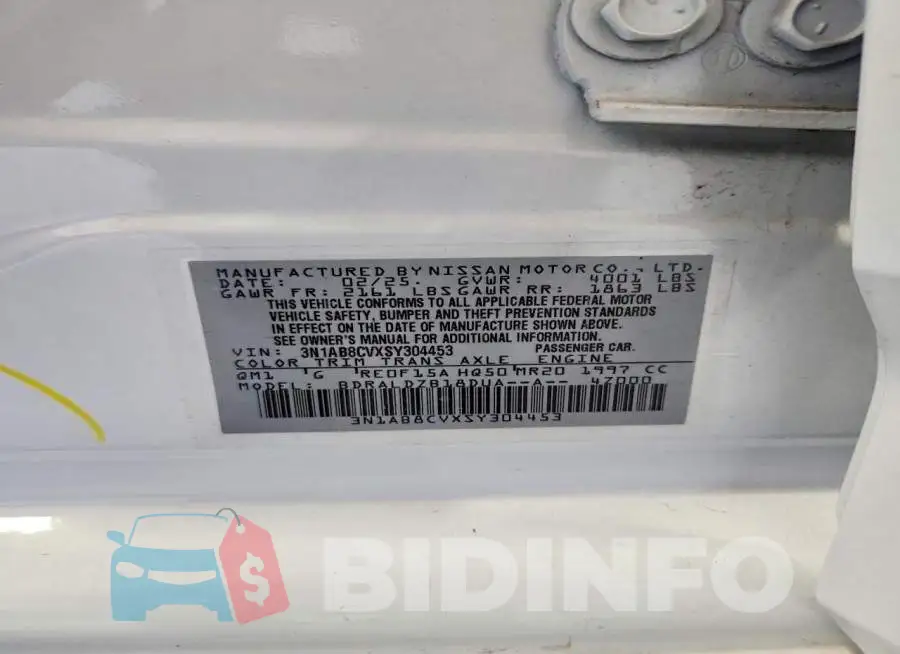 3N1AB8CVXSY304453 Photo# 12