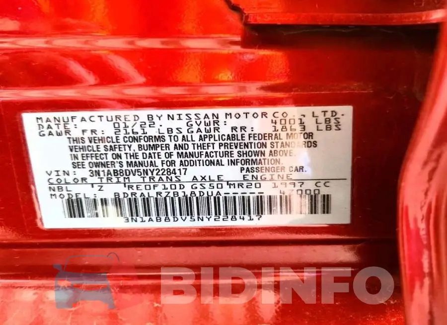 3N1AB8DV5NY228417 Photo# 12