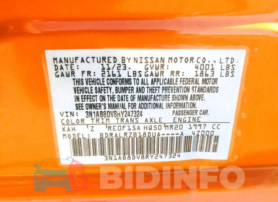 3N1AB8DV8RY247324 Photo# 13