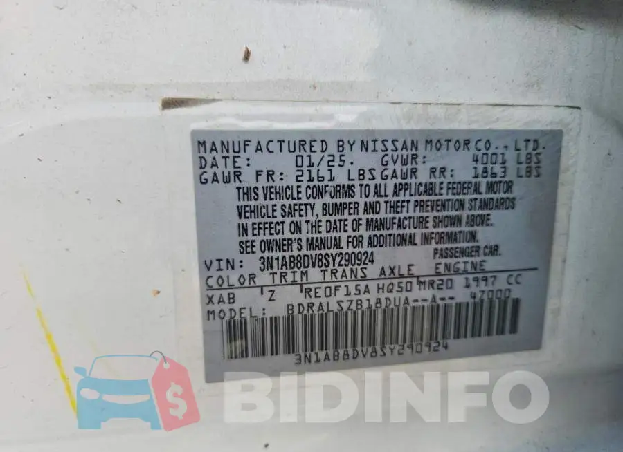 3N1AB8DV8SY290924 Photo# 12